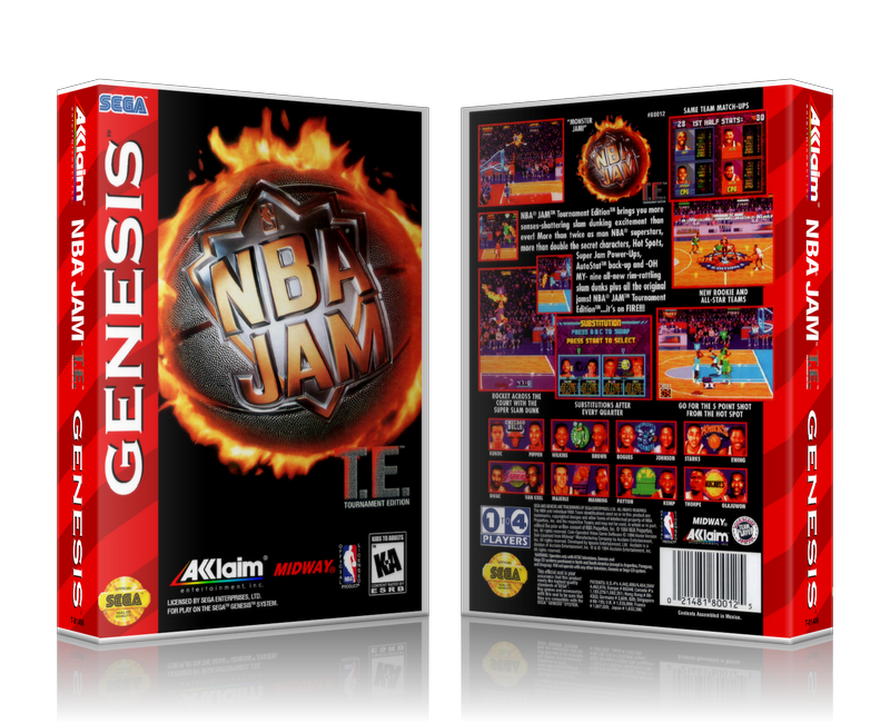 Genesis NBA Jam T.E. Sega Megadrive REPLACEMENT GAME Case Or Cover