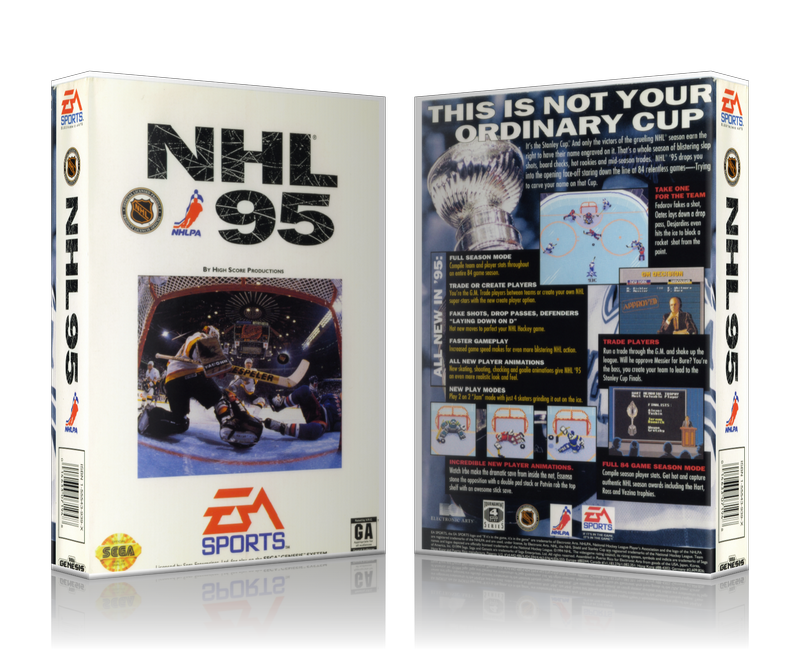 Genesis NHL 95 Sega Megadrive REPLACEMENT GAME Case Or Cover