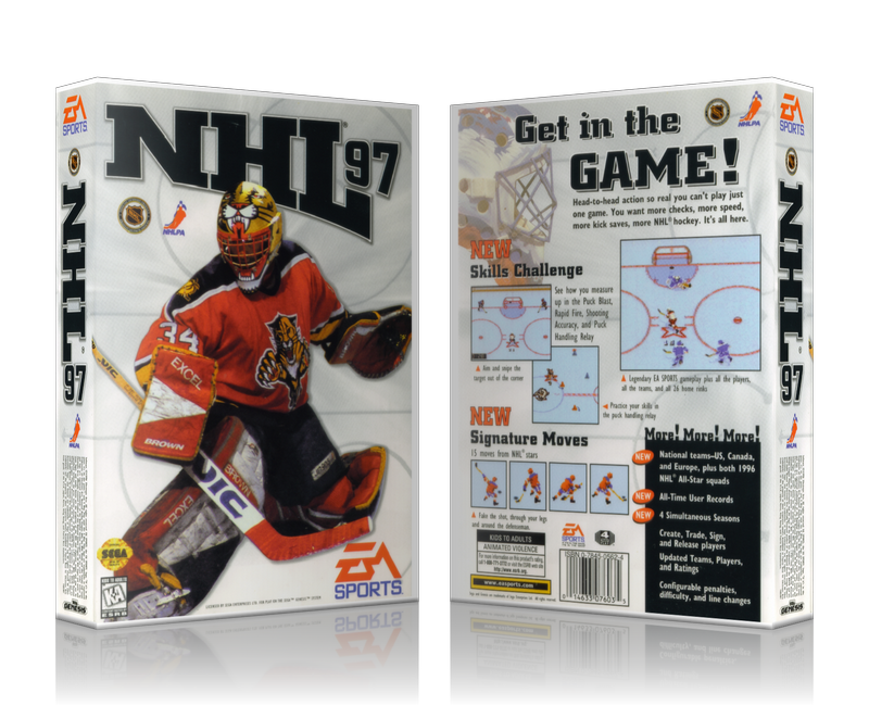 Genesis NHL 97 Sega Megadrive REPLACEMENT GAME Case Or Cover