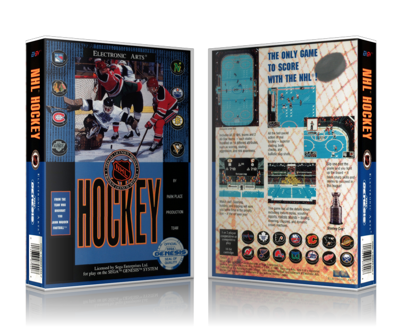 Genesis NHL Hockey Sega Megadrive REPLACEMENT GAME Case Or Cover