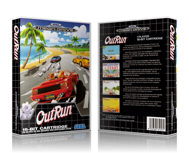 Genesis Outrun EU Sega Megadrive REPLACEMENT GAME Case Or Cover
