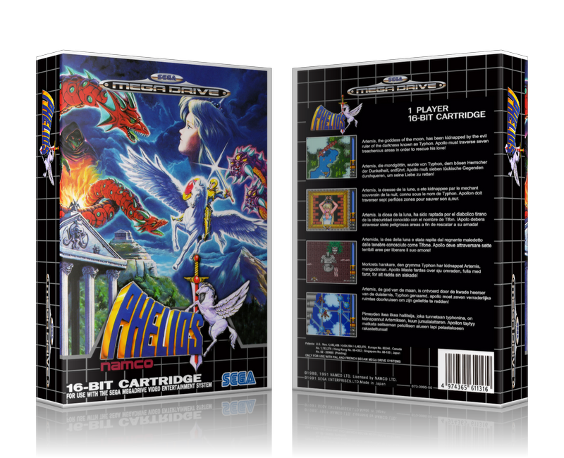Genesis Phelios 2 EU Sega Megadrive REPLACEMENT GAME Case Or Cover