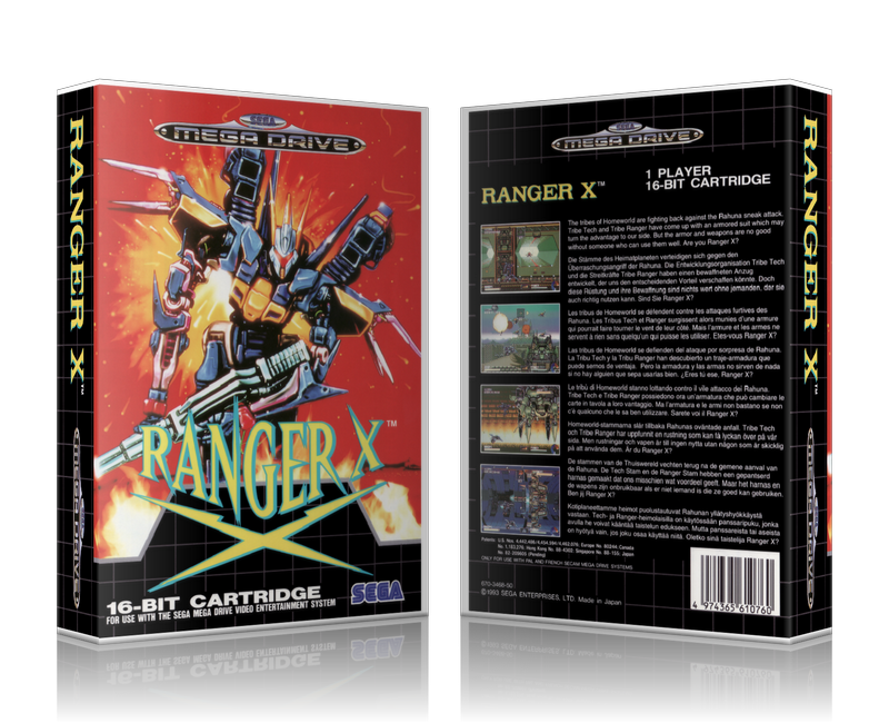 Genesis Ranger X EU Sega Megadrive REPLACEMENT GAME Case Or Cover
