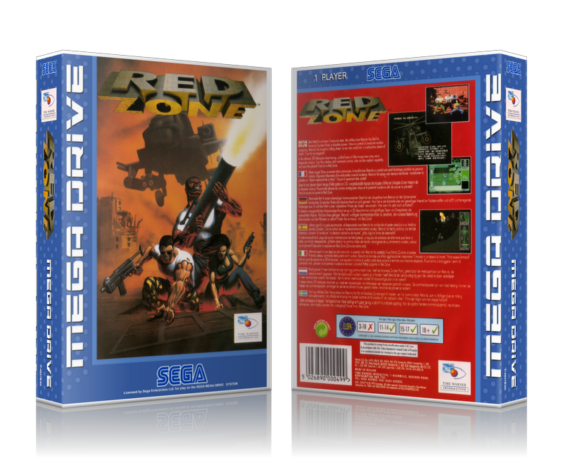 Genesis Redzone EU Sega Megadrive REPLACEMENT GAME Case Or Cover