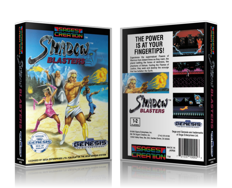 Genesis Shadow Blasters Sega Megadrive REPLACEMENT GAME Case Or Cover