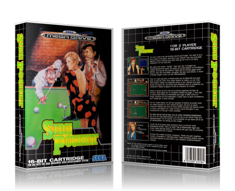 Genesis Sidepocket EU Sega Megadrive REPLACEMENT GAME Case Or Cover
