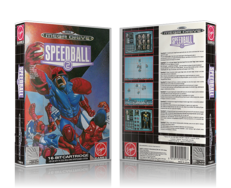 SEGA Genesis Speedball 2 Pal Sega Megadrive REPLACEMENT GAME Case Or Cover