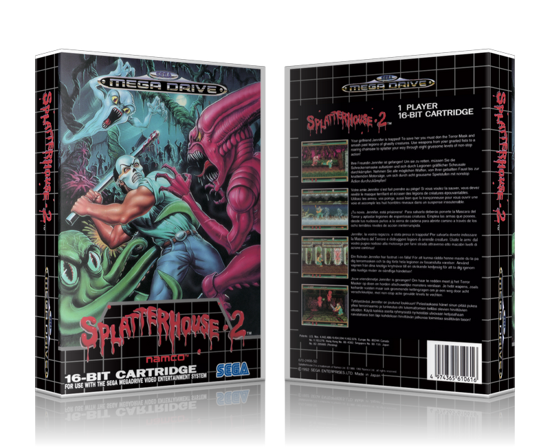 SEGA Genesis Splatter House 2 Eu Sega Megadrive REPLACEMENT GAME Case Or Cover