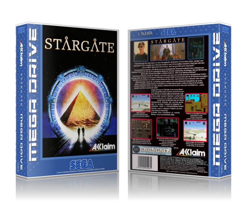 SEGA Genesis Stargate 2 EU Sega Megadrive REPLACEMENT GAME Case Or Cover