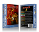 SEGA Genesis Streets Of Rage 2 EU Sega Megadrive REPLACEMENT GAME Case Or Cover