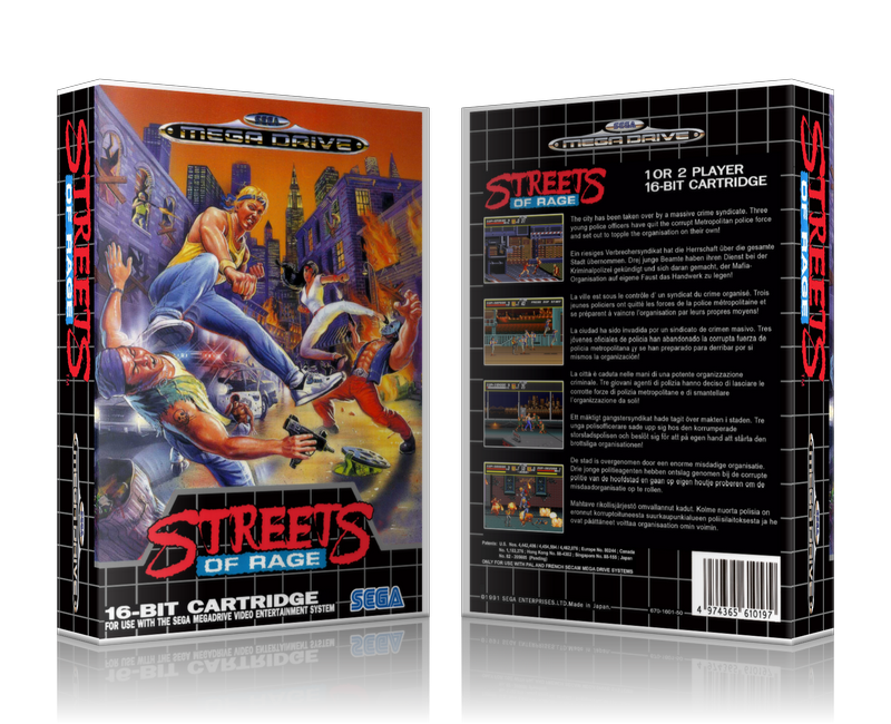 SEGA Genesis Streets Of Rage 3 EU Sega Megadrive REPLACEMENT GAME Case Or Cover
