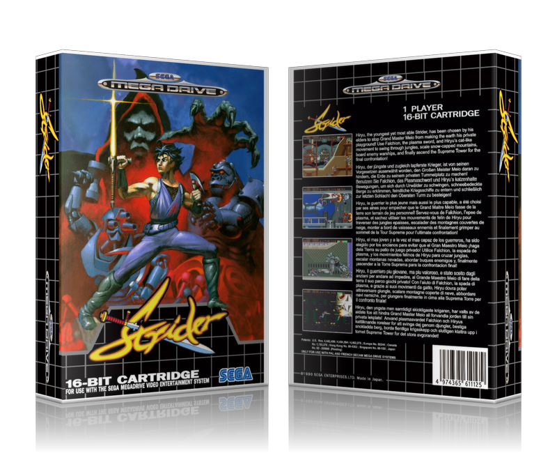 SEGA Genesis Strider 2 Eu Sega Megadrive REPLACEMENT GAME Case Or Cover