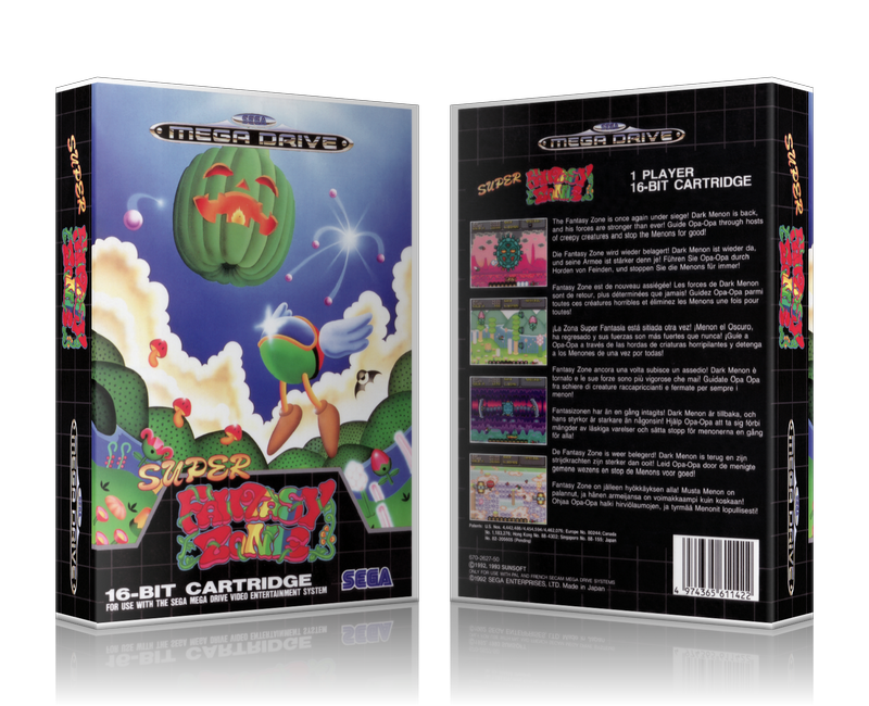SEGA Genesis Super Fantasy Zone EU Sega Megadrive REPLACEMENT GAME Case Or Cover