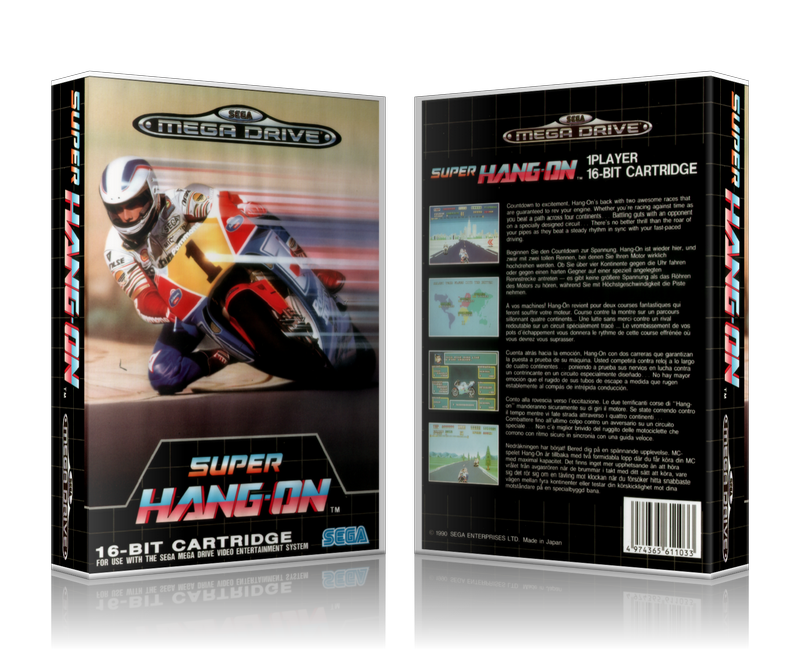 SEGA Genesis Super Hang On EU Sega Megadrive REPLACEMENT GAME Case Or Cover
