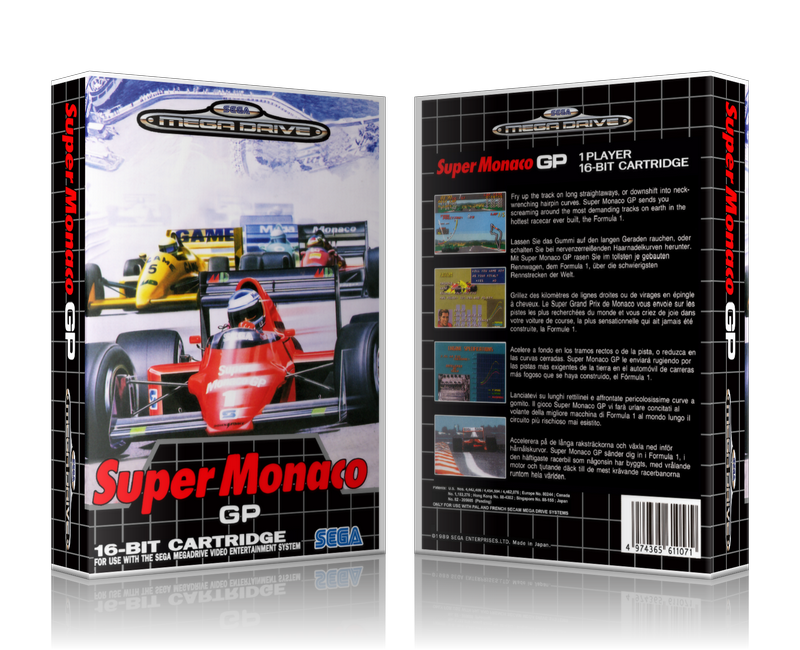 SEGA Genesis Super Monaco GP EU Sega Megadrive REPLACEMENT GAME Case Or Cover