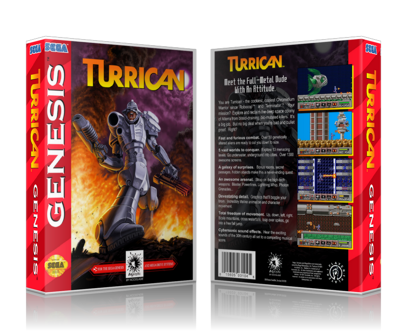 SEGA Genesis Turrican 3 Sega Megadrive REPLACEMENT GAME Case Or Cover