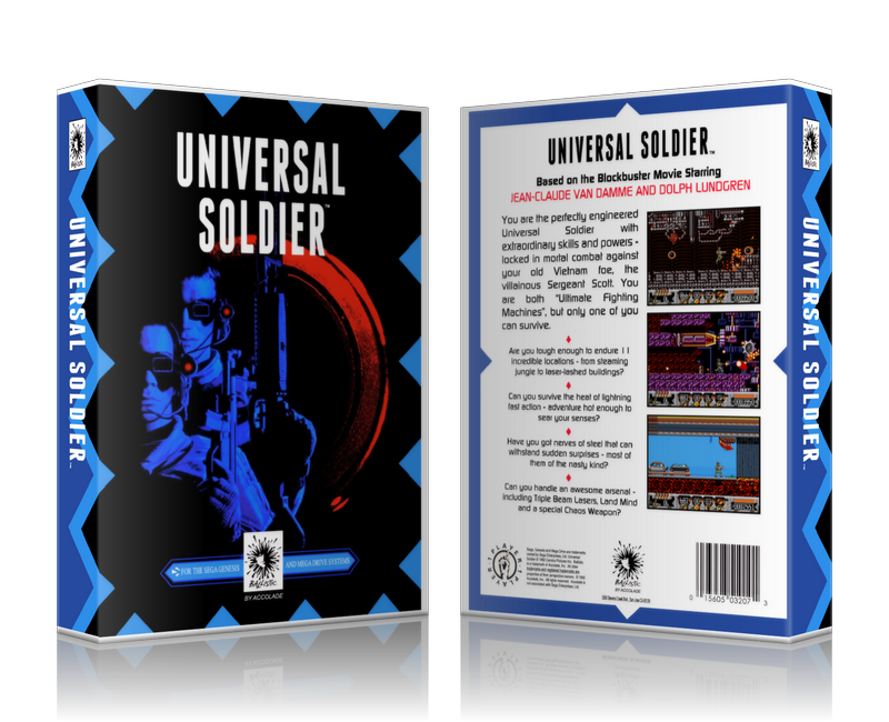 SEGA Genesis Universal Soldier Sega Megadrive REPLACEMENT GAME Case Or Cover