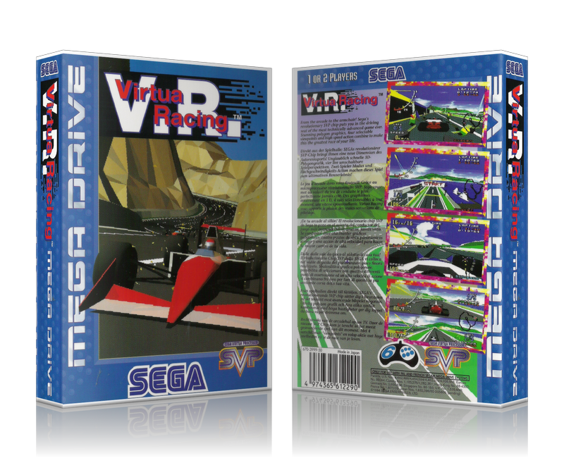 SEGA Genesis Virtua Racing Pal Sega Megadrive REPLACEMENT GAME Case Or Cover