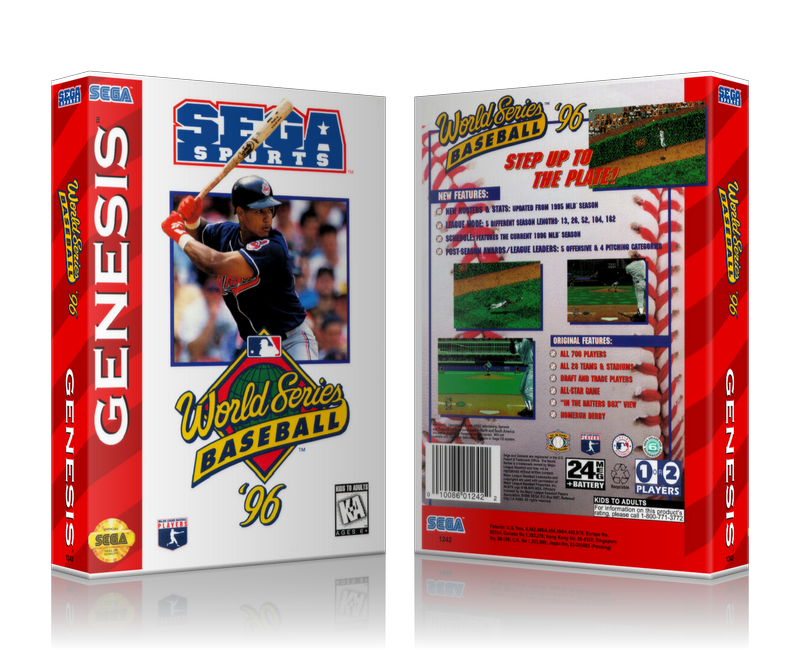 SEGA Genesis World Series Baseball 96 Sega Megadrive REPLACEMENT GAME Case Or Cover