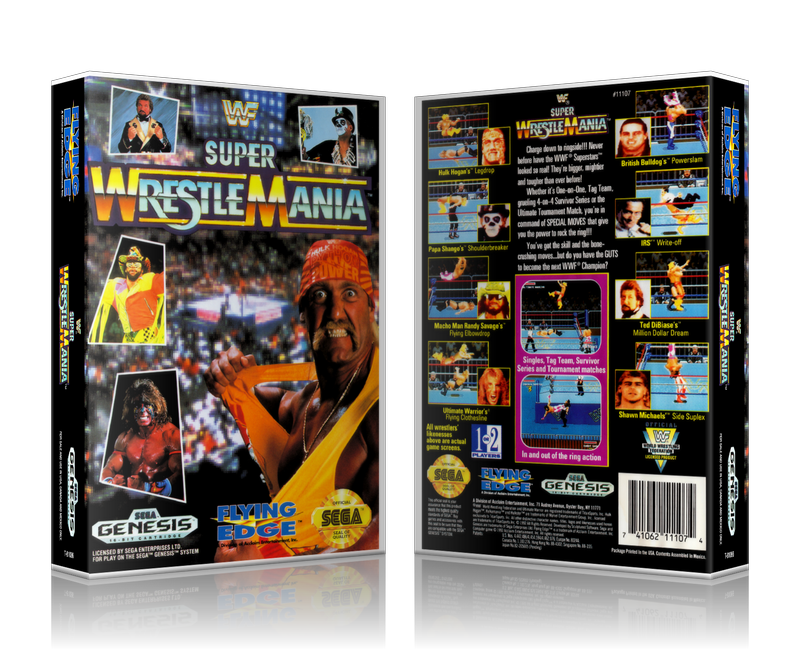 SEGA Genesis WWF Super Wrestle Mania Sega Megadrive REPLACEMENT GAME Case Or Cover