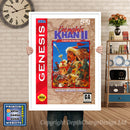Genghis Khan2 - Sega Megadrive Inspired Retro Gaming Poster A4 A3 A2 Or A1