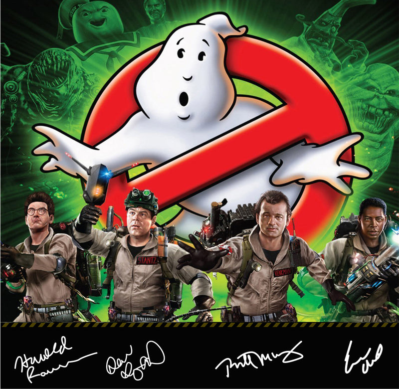 Ghostbusters Signed Lego Display Case - Minifigure Display Background and Frames