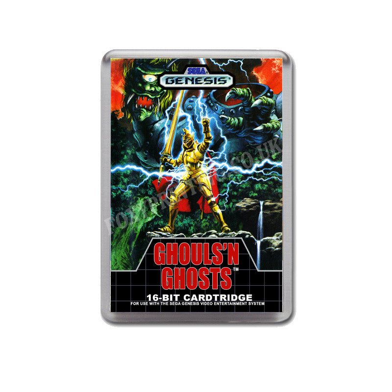 Ghoulsng Hosts Game Style Inspired Sega Megadrive Retro Video Gaming Magnet