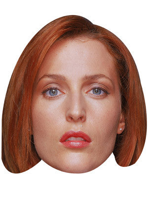 Gillian Anderson Celebrity Face Mask Fancy Dress Cardboard Costume Mask