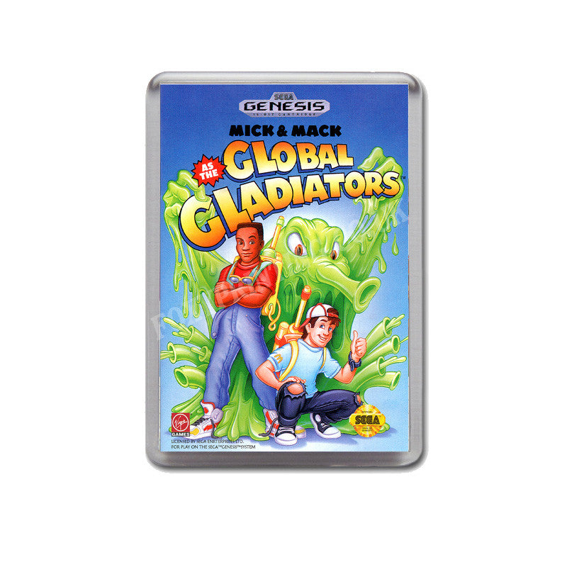 Global Gladiators Game Style Inspired Sega Megadrive Retro Video Gaming Magnet