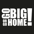 Go Big Or Go Home Novelty Vinyl Car Sticker