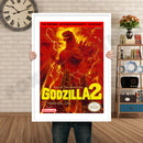 Godzilla2 Retro GAME INSPIRED THEME Nintendo NES Gaming A4 A3 A2 Or A1 Poster Art 264