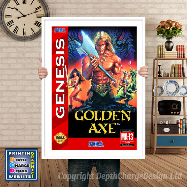 Golden Axe 3 - Sega Megadrive Inspired Retro Gaming Poster