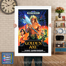 Goldenaxe - Sega Megadrive Inspired Retro Gaming Poster A4 A3 A2 Or A1