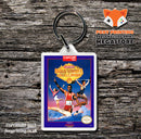 Godzilla2 Retro NES Game Cover Art Gaming Keyring