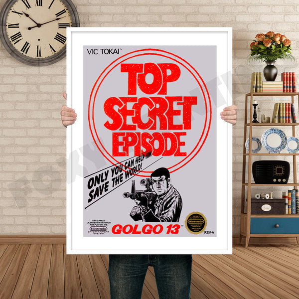 Golgo13 Retro Game Inspired Theme Nintendo NES Gaming