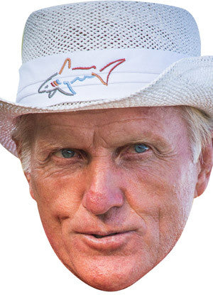 Greg Norman GOLF 2018 Celebrity Face Mask Fancy Dress Cardboard Costume Mask
