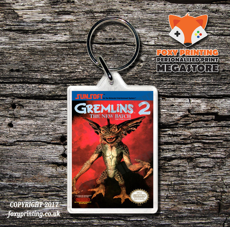 Gradius Retro NES Game Cover Art Gaming Keyring