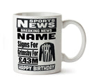 Personalised SIGNS FOR Grimsby Football Mug Personalised Birthday Mug