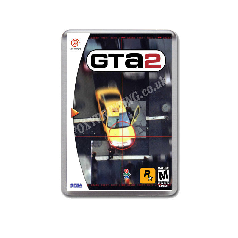 Gta 2 5 Sega Dreamcast Style Inspired Retro Game Magnet