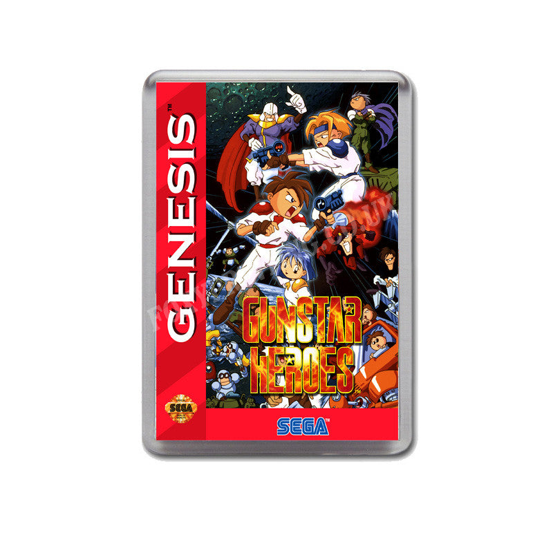 Gunstar Heroes 2 Game Style Inspired Sega Megadrive Retro Video Gaming Magnet