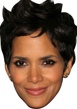 Halle Berry Bond Celebrity Face Mask Fancy Dress Cardboard Costume Mask