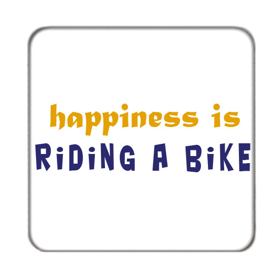 Happiness is riding a Bike Drinks Coaster