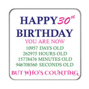 Happy 30th Drinks Coaster 2