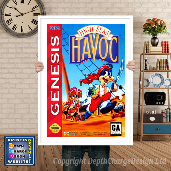 Havoc - Sega Megadrive Inspired Retro Gaming Poster
