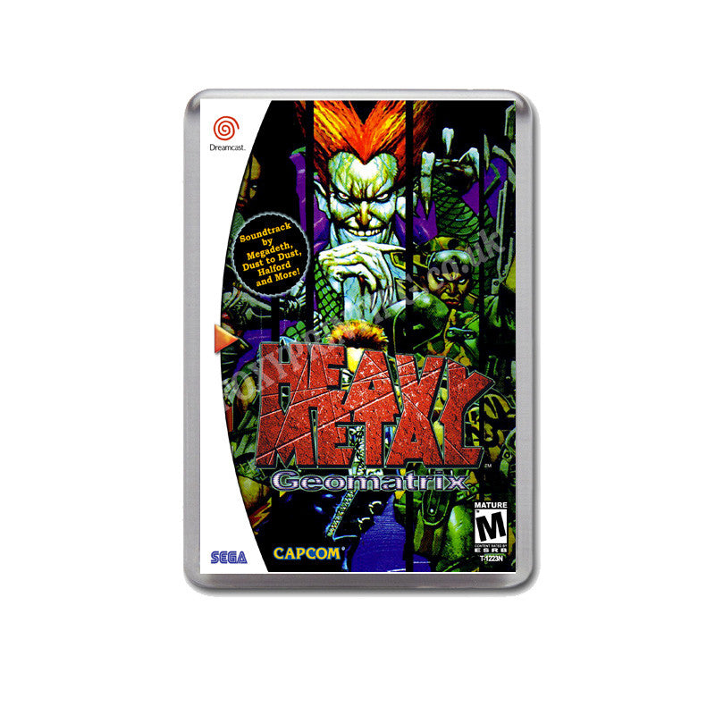 Heavey Metal Geomatrix Sega Dreamcast Style Inspired Retro Game Magnet