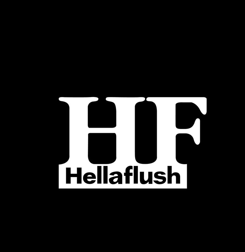 Hella Flush Novelty Vinyl Car Sticker