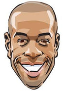 Thierry Henry Cartoon FOOTBALL 2018 Celebrity Face Mask Fancy Dress Cardboard Costume Mask