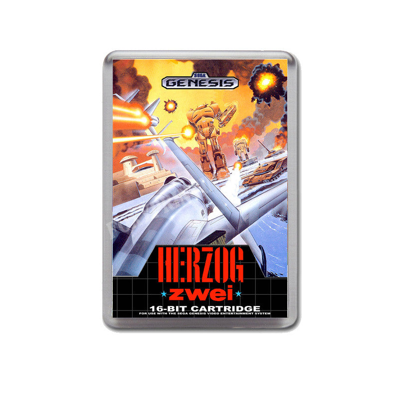 Herzog Zwei 2 Game Style Inspired Sega Megadrive Retro Video Gaming Magnet