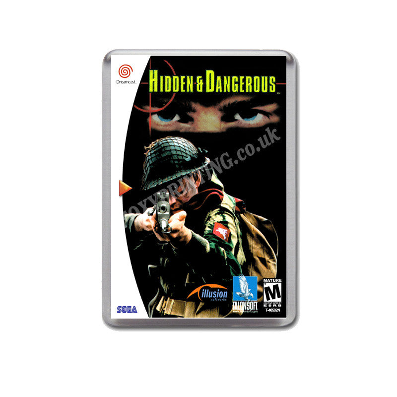 Hidden And Dangerous Sega Dreamcast Style Inspired Retro Game Magnet