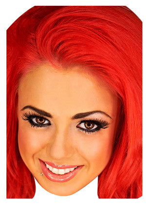 Holly Red Hair Geordie Shore Celebrity Face Mask Fancy Dress Cardboard Costume Mask